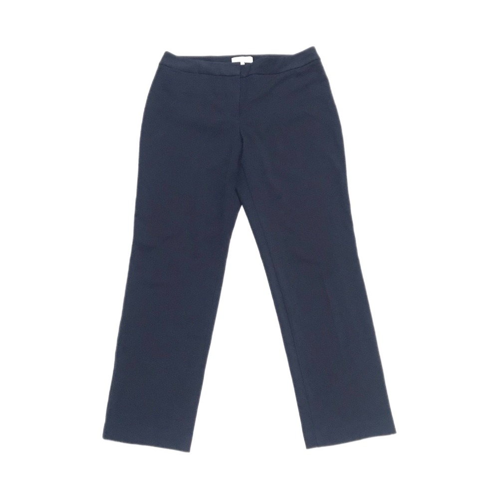 Talbots Pants Women's Size 12 Navy Blue Stretch Coastal Career Casual Slacks